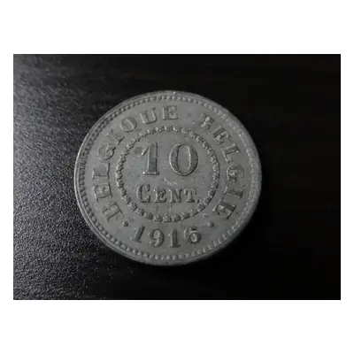 10 cent 1916 Belgie luxusní stav.