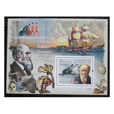 Guinea-bissau 2009 Charles Darwin Mi Block 685 Kat 14 2163