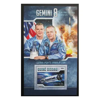 Guinea-bissau 2016 Kosmický let Gemini 8 Mi Block 1513 Kat 12.50 2473