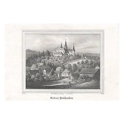 Purschenstein Saxonia litografie (1840)