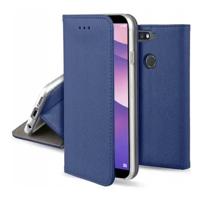 Flipové modré magnetické polohovací pouzdro obal pro Xiaomi Mi 8 lite