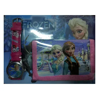 Frozen Ledové království - peněženka a hodinky s