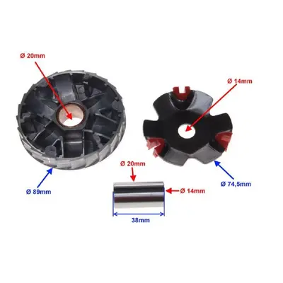 Sportovni Variator Skutr 4T Ctyrtakt GY6 Tuning