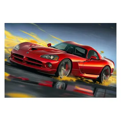 Plakát / Obraz - Dodge Viper Srt - ruční malba