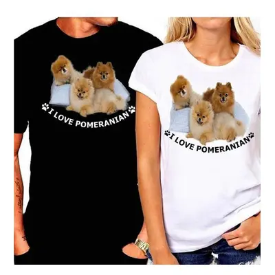 Špic Pomeranian Tričko Unisex