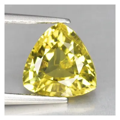 Přírodní žlutý chryzoberyl 1.71 ct. certifikát Git