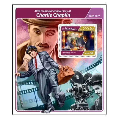 Maledivy 2017 Charlie Chaplin Mi Block 1045 R028