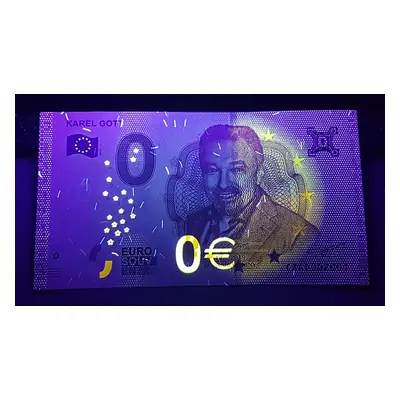 Eurobankovka Karel Gott 2019 0 Euro Unc (ČR)