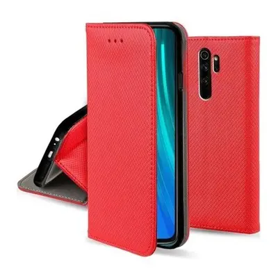 Flipové červené magnetické polohovací pouzdro pro Redmi Note 8 Pro