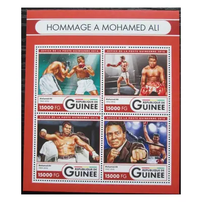 Guinea 2016 Muhammad Ali box Mi 12126-29 Kat 24 2553