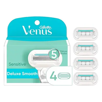 4 Gillette Venus Extra Smooth ( Embrace ) Sensitive 100% Original