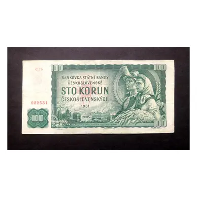 100 korun 1961vzacna serie C 76