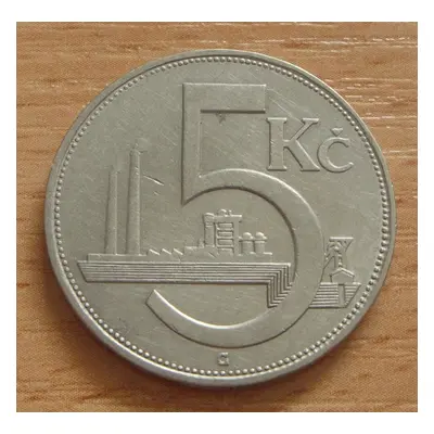 5 Koruna 1938 První republika