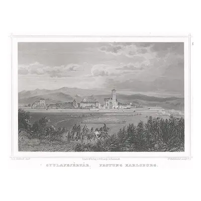 Alba Iulia Gyulafehérvár Rohbock oceloryt 1857