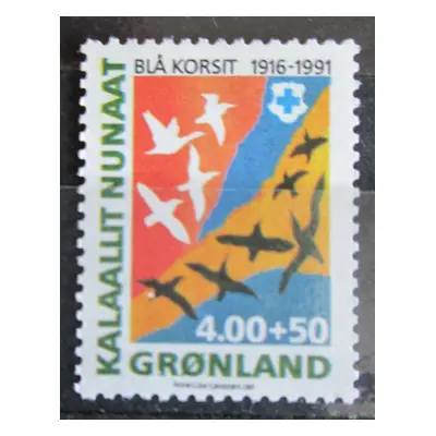 Grónsko 1991 Modrý kříž 75. výročí Mi 220 Kat 10 0353