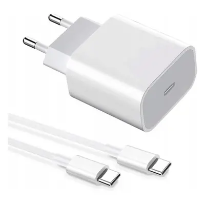 Rychlá univerzální nabíječka 20W Usb-c Pd bílý kabel 1m Usb-c/usb-c