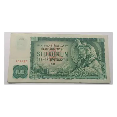 100 Kčs 1961 série C 27 stav 2