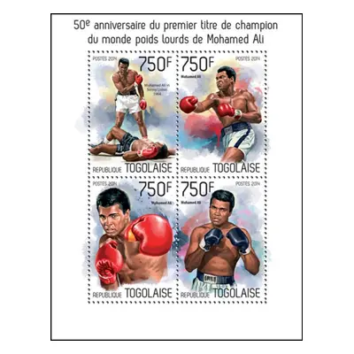 Togo 2014 Muhammad Ali box Mi 5757-60 Kat 12 R122