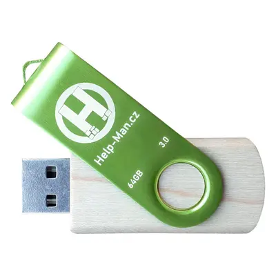 Help-man.cz Usb Flash Disk 2.0 - 64 Gb - Zelený