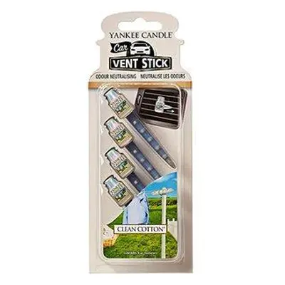 Yankee Candle Vent Stick Clean Cotton vůně do auta - kolíčky 4 ks