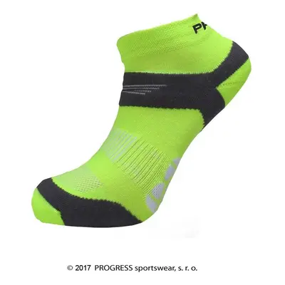 Ponožky na běhání RUNNING SOX reflexní žluté/šedé, 43-47