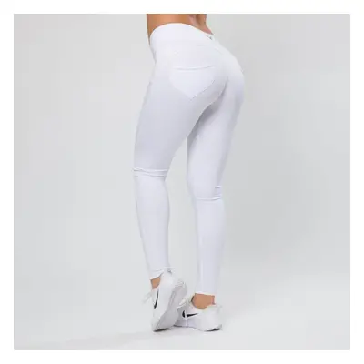 Push up Legíny White pants Yastraby, S