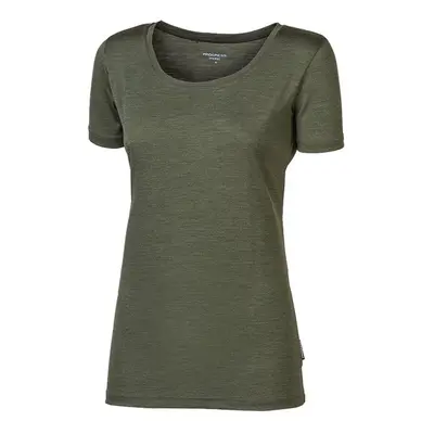 ORIGINAL dámské triko MERINO khaki melír, S