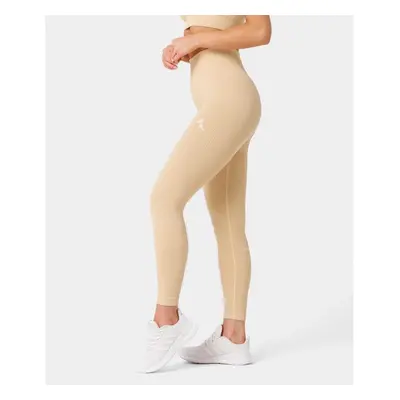 Bezešvé sportovní legíny Carpatree Rib Double Cream, L