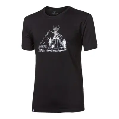 Pánské tričko s bambusem PIONEER "TEEPEE" černé, XL