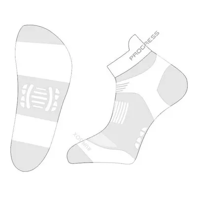 Ponožky na běhání RUNNING SOX šedé/bílé, 39-42