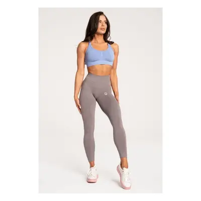 Bezešvé legíny Gym Glamour Scrunch šedé, L