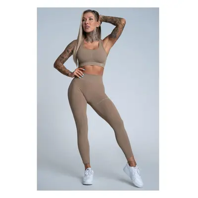 Push up sportovní legíny Gym Glamour Nude, L