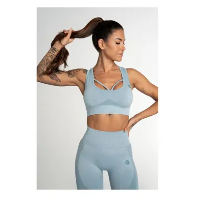 Gym Glamour Bezešvá Podprsenka Fusion Blue, XS