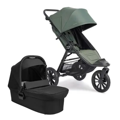 BabyJogger CITY ELITE 2 set 2v1 (kočárek+korba) BRIAR GREEN+OPULENT BLACK