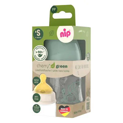 NIP CHERRY GREEN láhev PP,široká,kaučuk-S,150ml,kluk