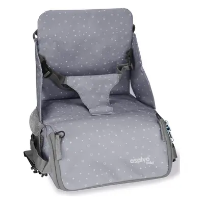 Asalvo ANYWHERE booster BAG-GO 2v1 (podsedák+taška na kočárek), humus grey