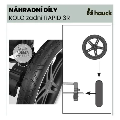 Hauck KOLO zadní RAPID 3 BLACK