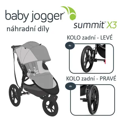 BabyJogger KOLO zadní SUMMIT X3 LEVÉ