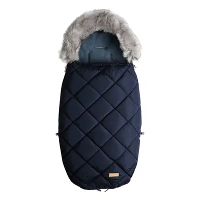 Beztroska fusak s kožešinou 110cm, navy (6-36m)/L