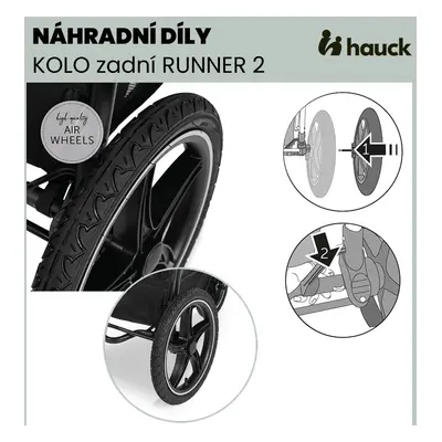 Hauck KOLO zadní Runner 2 Black pravé