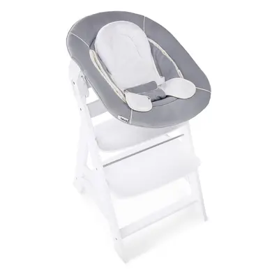 Hauck Alpha+ dřevěná židle+novorozenecký Newborn set, 0m+, White Grey