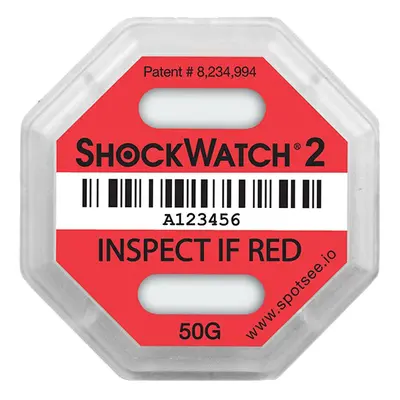 Indikátor nárazu Shockwatch2 - 50 g, červený