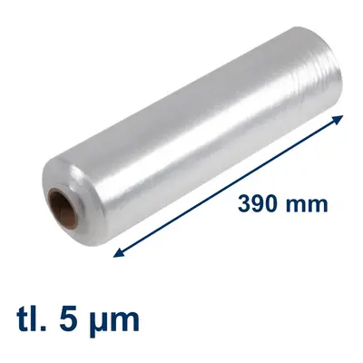 Stretch fólie ruční předepnutá 390mm / 5µm / 480m - Nano Bolt