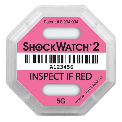 Indikátor nárazu Shockwatch2 - 5 g, růžový