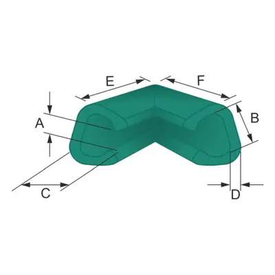 20 ks - Pěnový polyetylén Profil U FIX 45-C (ROH 100x100)