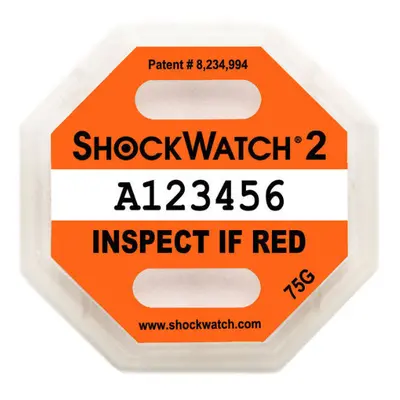 Indikátor nárazu Shockwatch2 - 75 g, oranžový