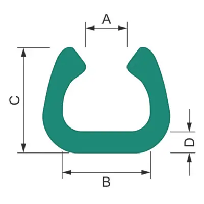 10 ks - Pěnový polyetylén Profil U FIX 18 (1ks=2bm)