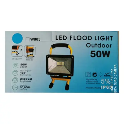 FOYU FI-50 LED reflektor přenosný akumulátorový 50W