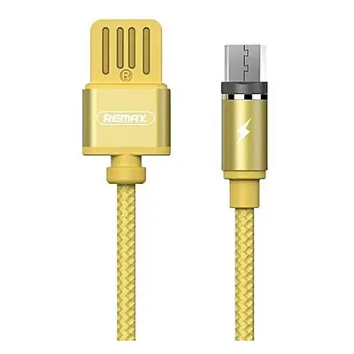 Micro USB datový kabel s LED light magnetický Remax RC-095m Zlatý