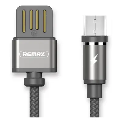 Micro USB datový kabel s LED light magnetický Remax RC-095m Černý